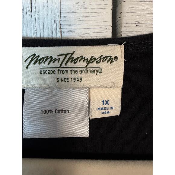 Norm Thompson women’s 3/4 sleeve T Shirt Whimsigoth electric grandma plus size  - Picture 4 of 8